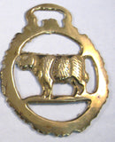 Horse Brass Lot Of 3 Cow Walking Horse Manx Cat Tourist