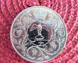 Queen Elizabeth II Silver Jubilee Crown 1977 Silver Souvenir Coin In Sleeve