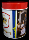 Tea Tin Queen Elizabeth II Silver Jubilee 1977 England Elizabeth Philip Biscuit Tin