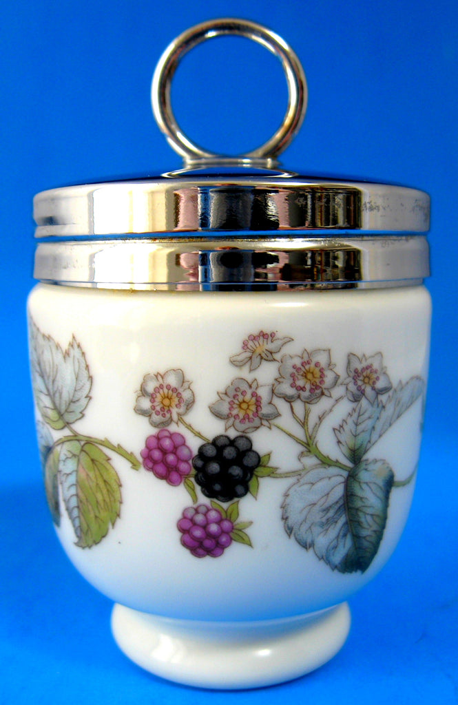 Vintage Royal Worcester Egg Coddler Grape Motif England Porcelain