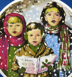 Carolers Christmas Plate English Ironstone In The Snow 1980s