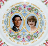 Princess Diana and Charles Royal Wedding Plate Coalport 1981 Charger