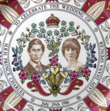 Charles And Diana Royal Wedding Transferware Plate Large Masons In Box 1981