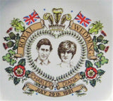 Royal Wedding Charles And Diana Pin Dish Tea Bag Holder 1981 Royal Souvenir