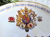 Royal Wedding Charles Diana Comport Aynsley 1981 Genealogy Pedestal Bowl