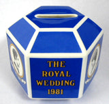 Charles And Diana 1981 Royal Wedding Bank Wedgwood Money Box Royalty
