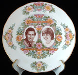 Plate Royal Wedding Prince Charles And Lady Diana Floral 1981 Pretty