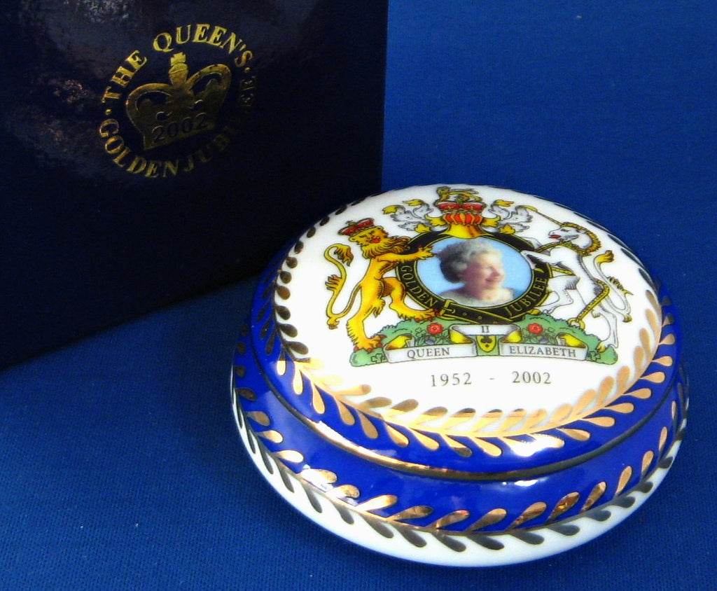 Lidded Box Queen Elizabeth II Golden Jubilee 1952-2002 Fancy In