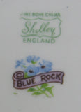 Shelley Blue Rock Waste Bowl Gainsborough Shape 1950s Bowl Gold Trim