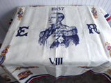 Table Cloth Edward VIII Coronation Abdicated England Rare Bridge Cloth