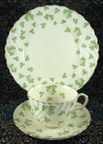 Shamrocks Cup And Saucer With Plate Aynsley England 1939-1959