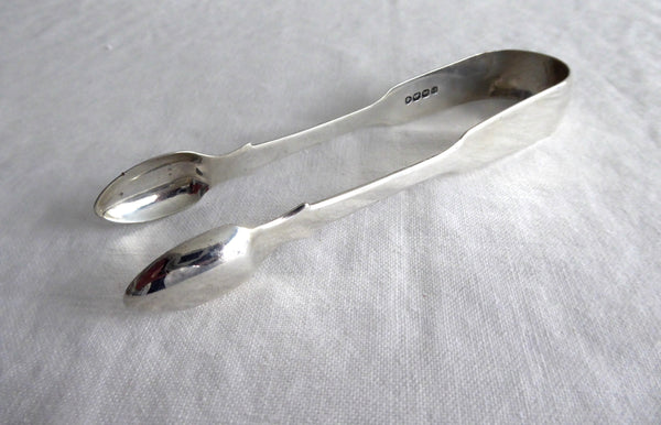 London Regency Era Sugar Tongs 1822 Hallmarked Sterling Initials F H