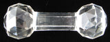 Crystal Cutlery Rest Victorian Faceted England 1860-1890s Table Accessory