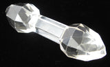 Faceted Brilliant Crystal Cutlery Rest 1880s Victorian Era 5 Inch Book Piece