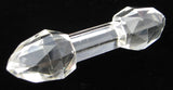 Faceted Brilliant Crystal Cutlery Rest 1880s Victorian Era 5 Inch Book Piece