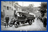 Railroad Postcard Real Photo L&NW Steam Goods Lorry Holywell Wales 1880-1890