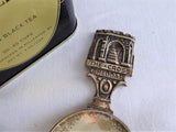 Cheddar England Tea Caddy Spoon Tea Scoop Victorian Souvenir 1890s