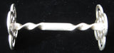 EPNS Antique Kniferest Quatrefoil Pierced Ends Twist Bar 1880s Cutlery Rest