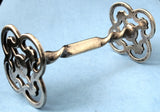 EPNS Antique Kniferest Quatrefoil Pierced Ends Twist Bar 1880s Cutlery Rest