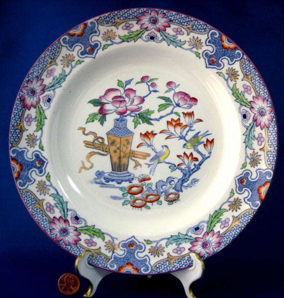 Rare Version Plate Mason's Mandarin Polychrome Transferware Ashworth 1 ...