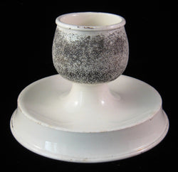 Victorian English Matchstriker Match Holder Creamware 1890-1910 Edwardian