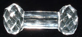 English Antique Kniferest Faceted Glass Barbell Large Carving 1890s Victorian Dining