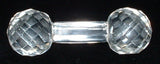 Kniferest Antique Crystal Faceted Barbell Victorian 1890s Carving Rest