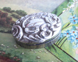 Hallmarked Sterling Silver Box Pill Box English 1898 Victorian Adie Lovekin