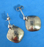 Earrings 14kt Gold Posts Coin Silver From Edwardian Cufflinks Engraved English