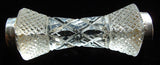 Cutlery Rest Faceted Crystal And Sterling Rings WHS London 1904
