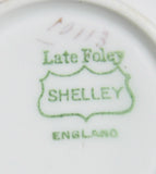 Shelley Teacup Trio Blue Swallows Bute Shape 1906-1910 Edwardian Era