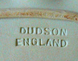 Edwardian Green Jasperware Dish Club Clover Shape England Cherubs Dudson 1910s