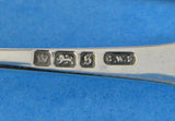 Classic English Sugar Tongs Antique Sterling Silver 1910 Sheffield Edwardian Initial M or W