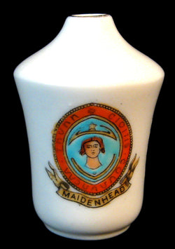 Shelley Crested Roman Urn Maidenhead Crest Late Foley 1910s Miniature
