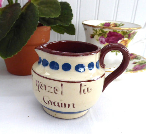 Mottoware Creamer Pitcher Elp Yerzel Tu Craim 1910s Longpark Motto Ware