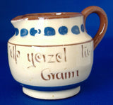 Mottoware Creamer Pitcher Elp Yerzel Tu Craim 1910s Longpark Motto Ware
