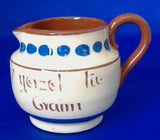 Mottoware Creamer Pitcher Elp Yerzel Tu Craim 1910s Longpark Motto Ware