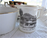 Shelley England Cream And Sugar Edwardian Souvenir Crested China Sussex 1912