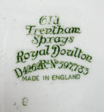 Royal Doulton Old Trentham Sprays Dinner Plate Colorway B 1912