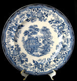 Tonquin Dinner Plate Blue Transferware 1920s Royal Staffordshire Clarice Cliff 10 Inch