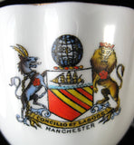 Crested China Cup And Saucer Manchester Birks Rawlins 1920s Souvenir Teacup