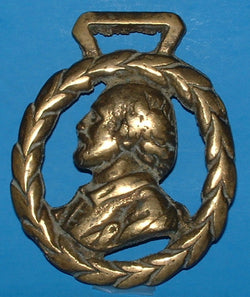 Horse Brass William Shakespeare England Souvenir 1920s Harness Ornament