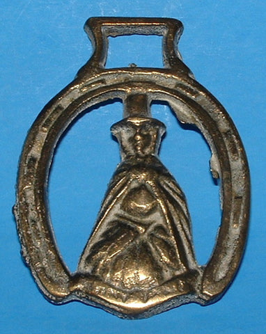 Horse Brass Jenny Jones Wales Welsh Horseshoe Edwardian 1910s Welsh Witch