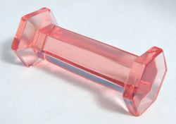 Art Deco Pink Faceted Crystal Kniferest Hexagonal 1920s Cutlery Holder French
