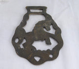 Horse Brass Rearing Horse England Pub Brasses 1920s Harness Ornament