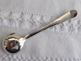 United Kingdom Symbols Salt Spoon Mustard Silver Plate 1930s Fancy Handle No Mono