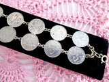Silver Coin Bracelet Coins King George V Silver Threepenny Bits 1915-1935 England