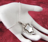 English Watch Fob Necklace Sterling Silver Medal HMS Excellent Ship Cricket 1925