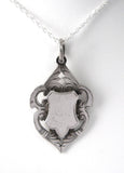 English Watch Fob Necklace Sterling Silver Medal HMS Excellent Ship Cricket 1925