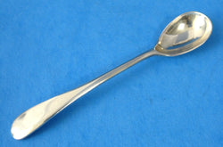 English Silver Master Open Salt Spoon 1930s Mustard Spoon WHJ Classical
